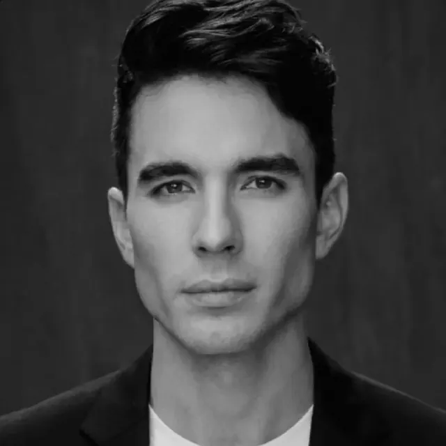 Black-and-white portrait of Brad Nichols