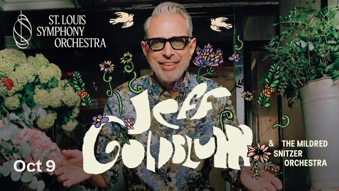 St. Louis Symphony Orchestra key art for Jeff Goldblum and The Mildred Snitzer Orchestra
